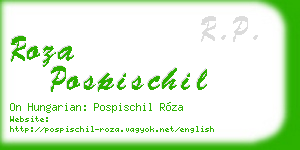 roza pospischil business card