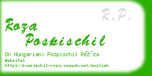 roza pospischil business card